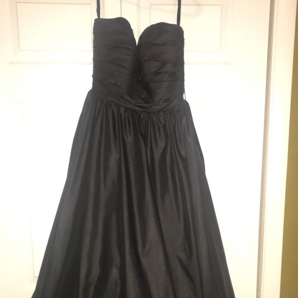Black bridesmaid dress